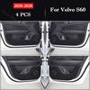 For Volvo S60 2014-2026 Car Door Anti-kick Pad PU Leather Interior Protection Pads Anti-dirty Decor Sticker Auto Accessories