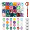 Wax Seal Beads with Candle Kit, Melting Spoon And Candles Set, Tool Stamp for DIY Crafting Wedding Invitations Decorative Sealing