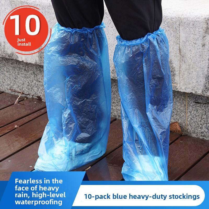 Disposable PE Shoe Covers for Waterproof, Dustproof and Rain Boots, Thickened Wear-resistant and Anti-slip, Waterproof Shoe Covers for Rainy Days
