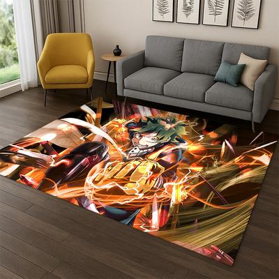 My Hero Academia Deku Bakugou Cartoon Anime Carpet Rug for Bedroom Living Room Sofa Doormat Home Decor,Kid Area Rug Non-slip