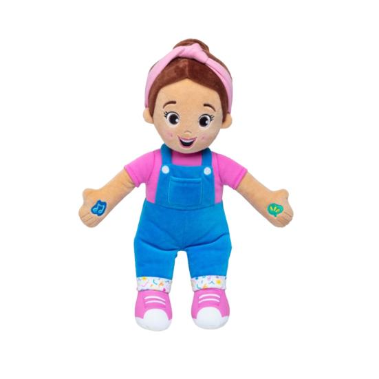 Slečna. Panenka Speak & Sing Interaktivní plyšová hračka Zpívající Mluvící vycpaná panenka Vzdělávací