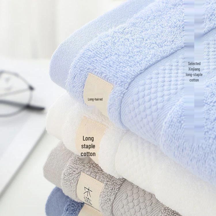 Pure Cotton Absorbent Face Towel - Soft, Lint-Free Bath Towel for Adults