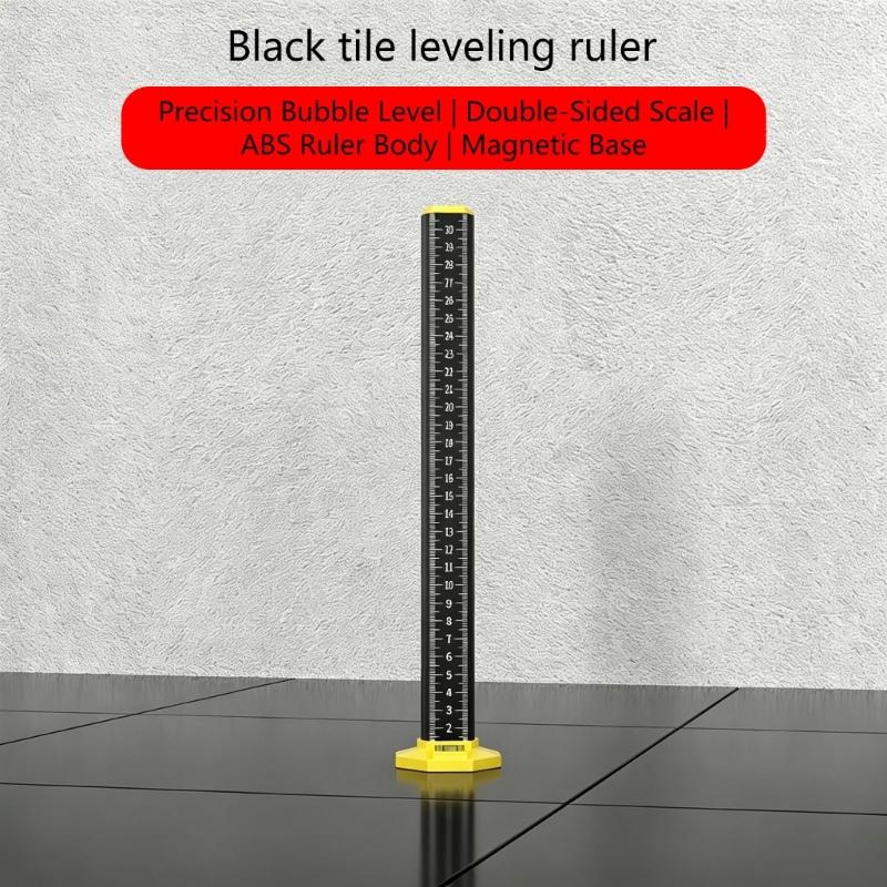 Woodworking Equal Height Ruler Upgraded Positioning Horizontals Elevations Ruler Double-Side Scale Tile Tool