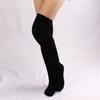 Womens Winter Leg Warmer Coral Fleece Thigh High Boot Socks Solid Color Ribbed Furry Warm Over the Knee Long Stockings