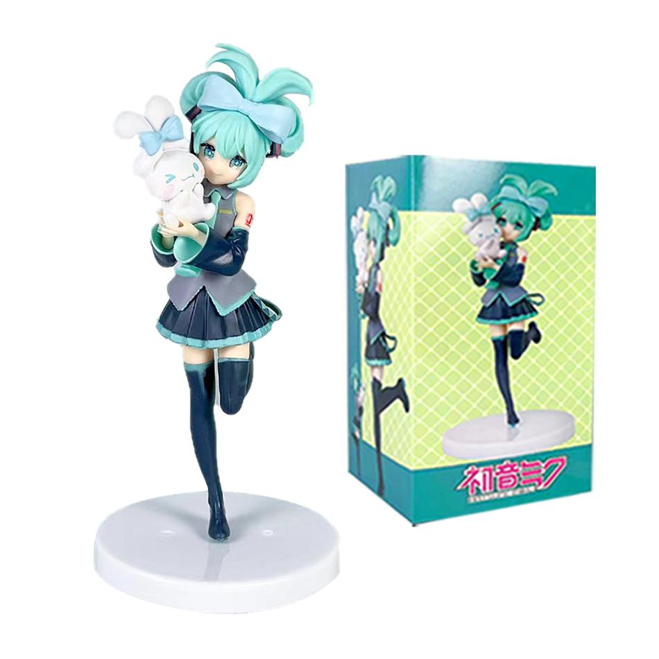 Hot Hatsune Miku Anime figure Pink dress Sakura Miku  Ver PVC model action toys Cherry pink  blossom collect decoration gift