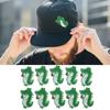 10pcs Iron Patches Cotton Material Green Animal Pattern Cartoon Style DIY Making Embroidered Patch for Clothes