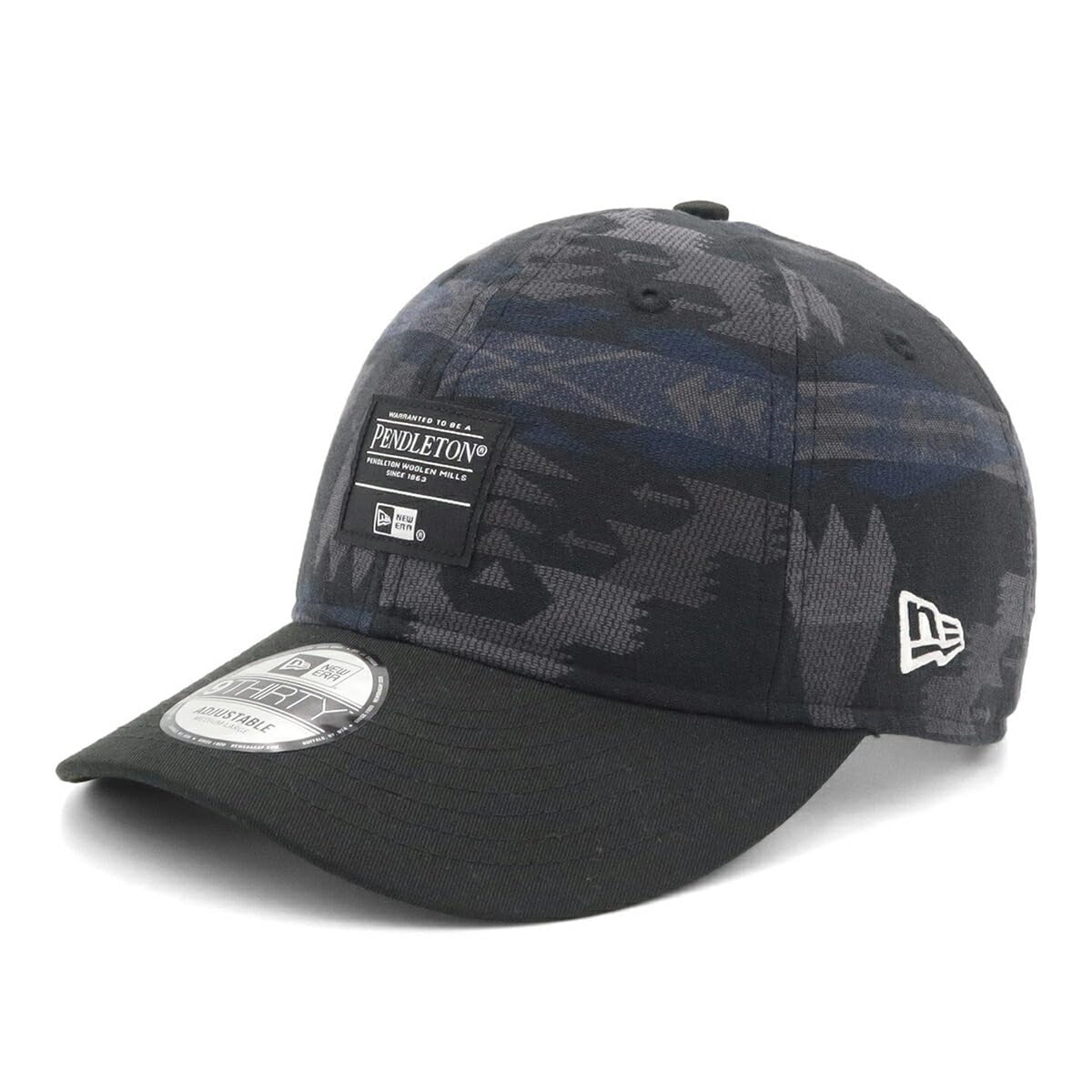 

New Era 930 Pendleton Woven Patch Black Size Cap, Black, M/L