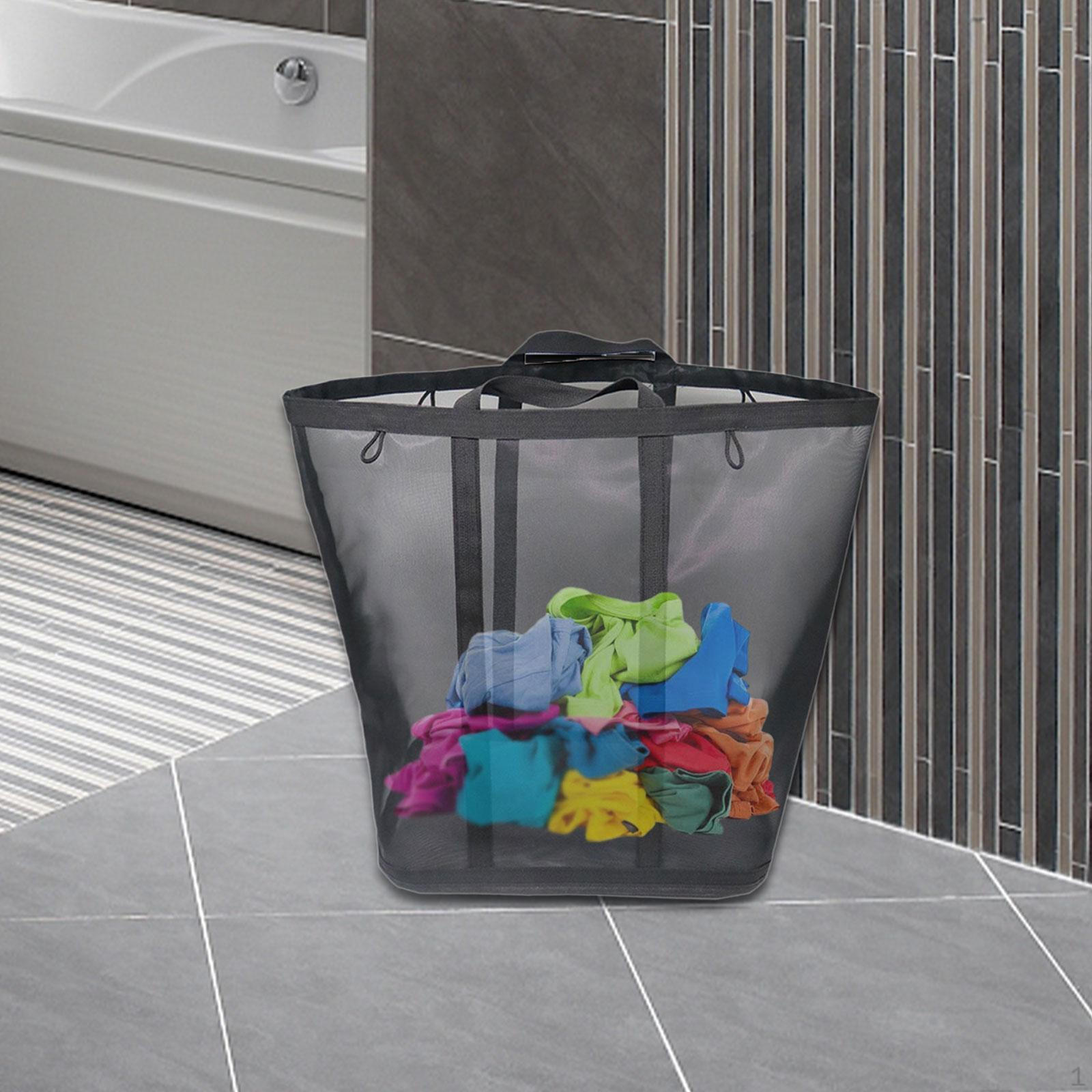 

Сетчатая пляжная сумка для кемпинга, корзина для белья, переносная ручка, туалетные принадлежности, складная small