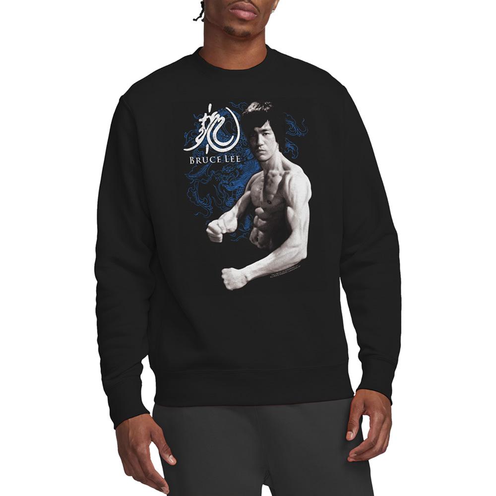 Bruce Lee Unisex Adult Stance Dragon Sweatshirt