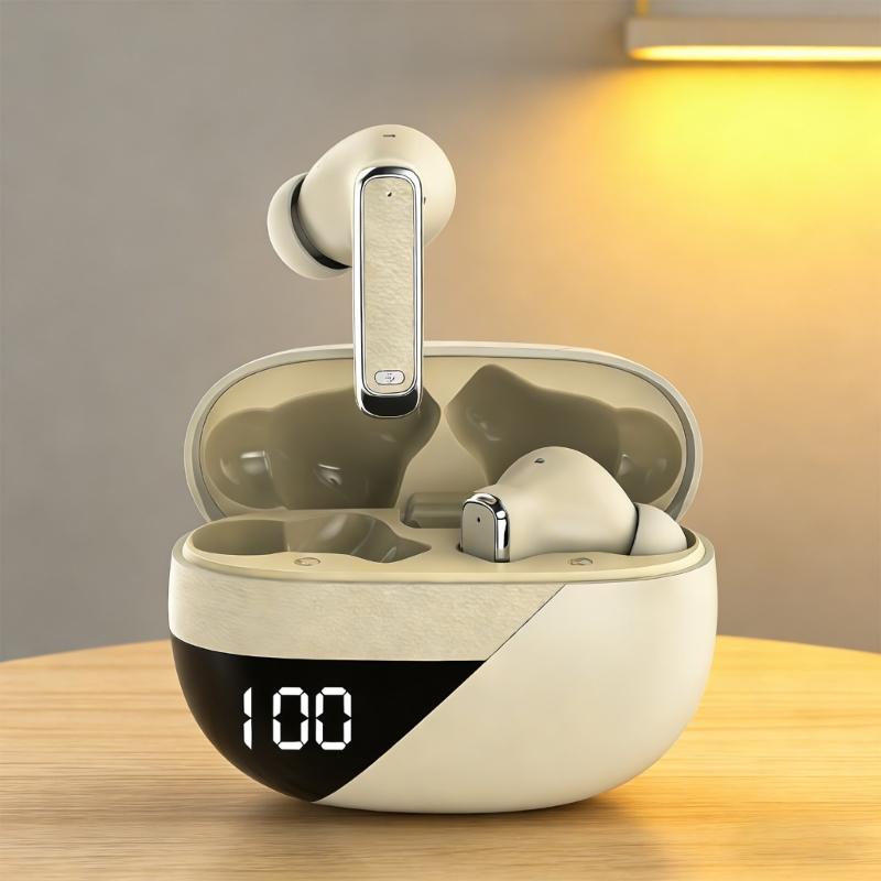 NE115 Wireless Sports In Ear Headphones With Digital Battery Display For Long Music Playbacks