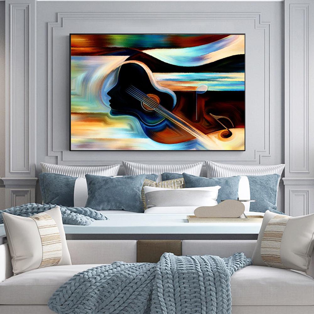 Modern Abstract Colorful Wall Art Canvas for Bedroom and Living Room Decor