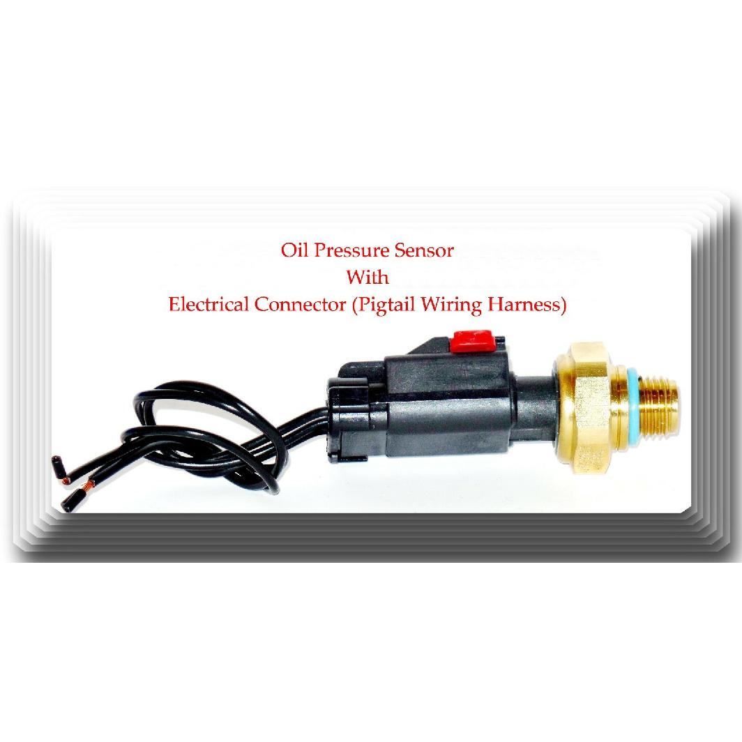 Oil Pressure Sensor W/Connector Fits: Cumm Freightliner International Mack &