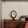 Wooden Table Clocks Living Room Coffee Table Desktop Clock Bedroom Silent Simple Desk Watch Interior Decoration Accessories