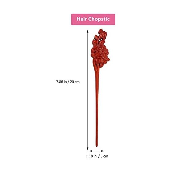 FRCOLOR Chinese Style Hair Stick Hairpin Wooden Japanese Style Hair Accessories for Formal Occasions Parties 20cm for Women