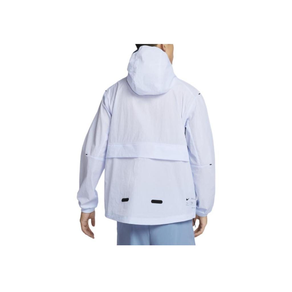 Nike Motivo Logo Tinta Unita Outdoor Casual Sport Giacca con Cappuccio Uomo Giacca Grigio Viola FN3873-085