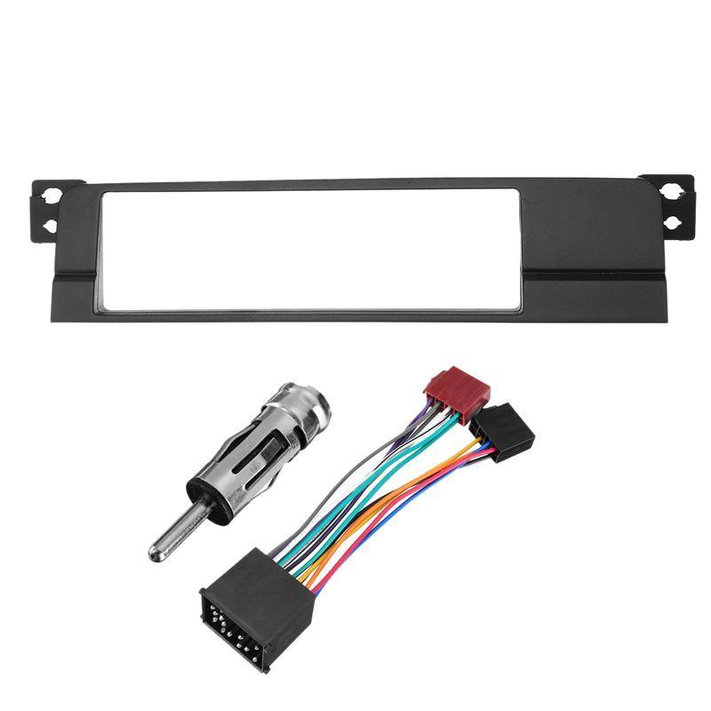 Car 1 Din Radio Fascia Adaptor Panel For BMW 3 Series E46 1998-2005 Accessories Parts CD DVD Stereo Frame tallation Kit чёрный