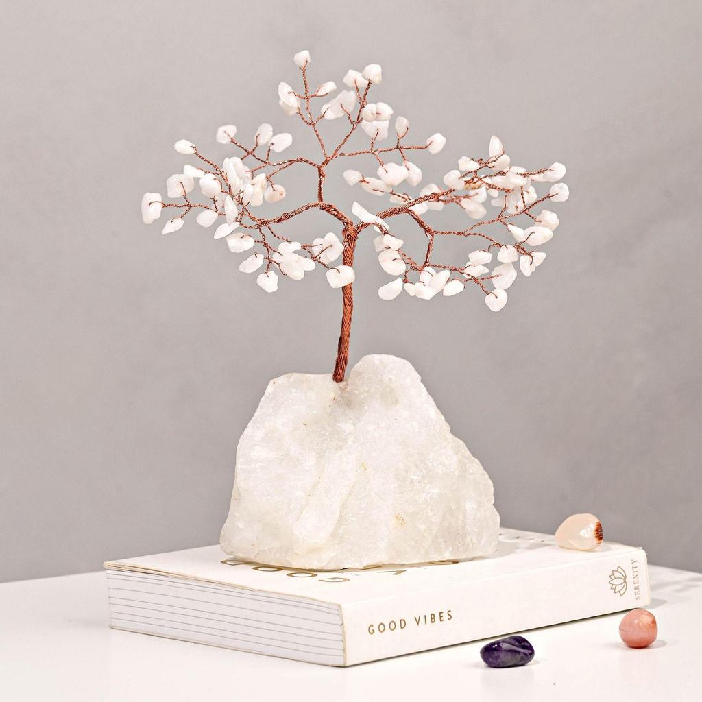 Gemstone Tree - White Jade