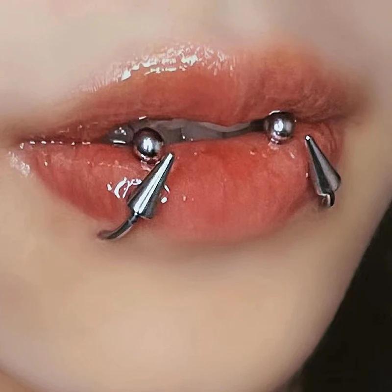 Piercing Septum Stożek 16G Stal Nierdzewna Podkowa Kolczyk w Nosie Kolce Pierścienie do Ust Czarny Tragus Helix Kolczyk Biżuteria do Ciała