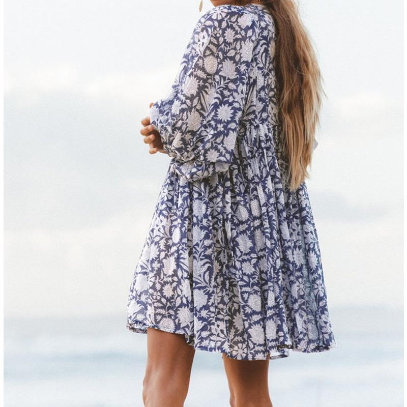 Sommer-Damenkleid, modisch, große Yards, lose Träger, personalisierte literarische Retro-Kleider im europäischen und amerikanischen Stil
