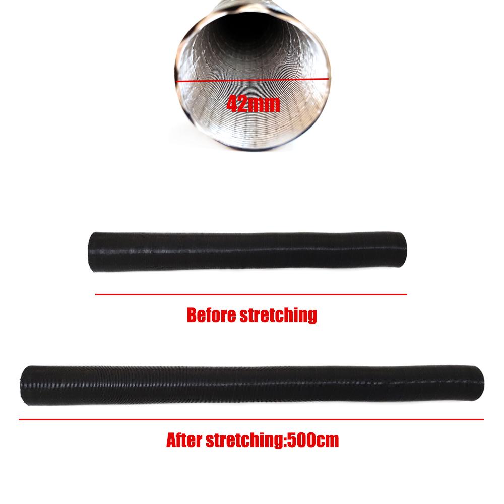 25/42/60/75mm Car Air Heater Duct Ducting Pipe Hose Line Black For Diesel Parking Heater Air Intake Pipe Air Exhaust Pipe