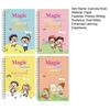 4 ks Sešit na psací cvičení pro děti ve věku 3-10 let Sada pracovního sešitu na psaní s písmeny, čísly, matematikou, malováním Anglický sešit na procvičování psaní v drážkách