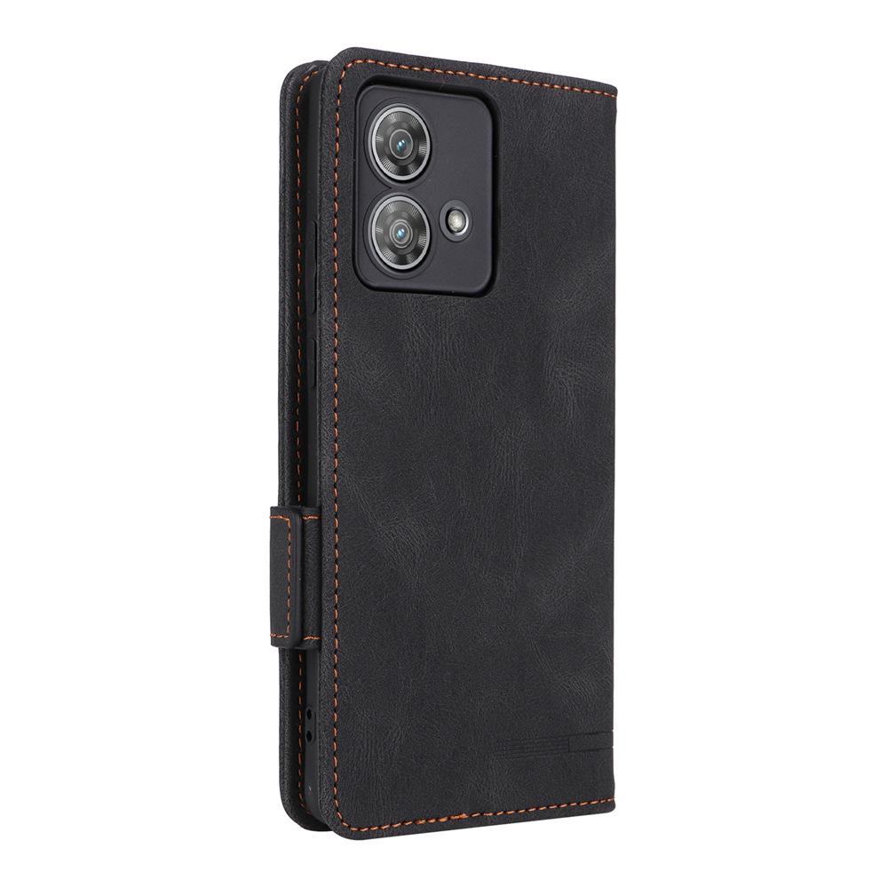 Motorola EDGE40 Neo 5G Flip Leather Protective Case - Unisex European/American Style