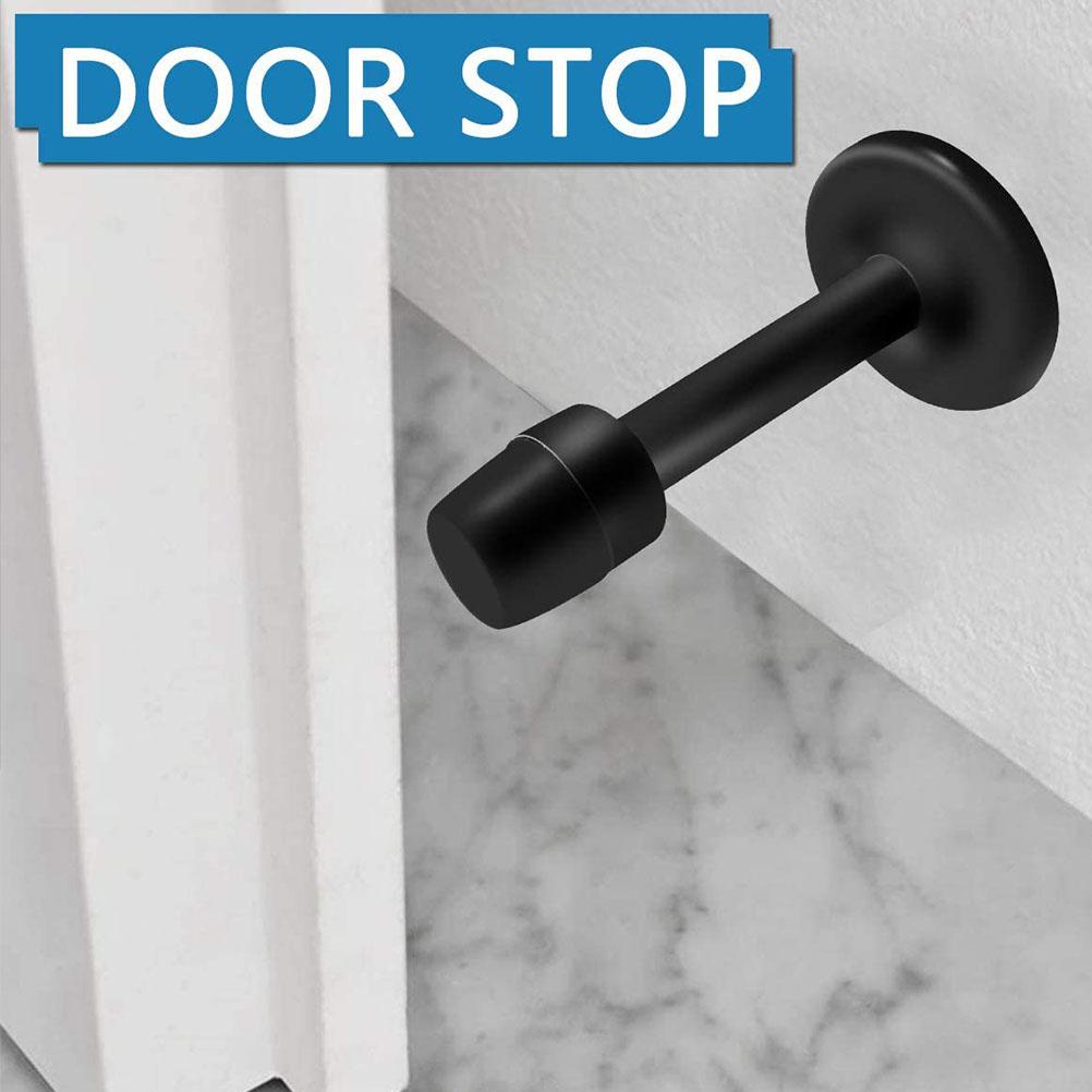 2 Peças Aço Inoxidável Protetor de Maçaneta de Porta Batente Amortecedor Protetor Acessório Magnético