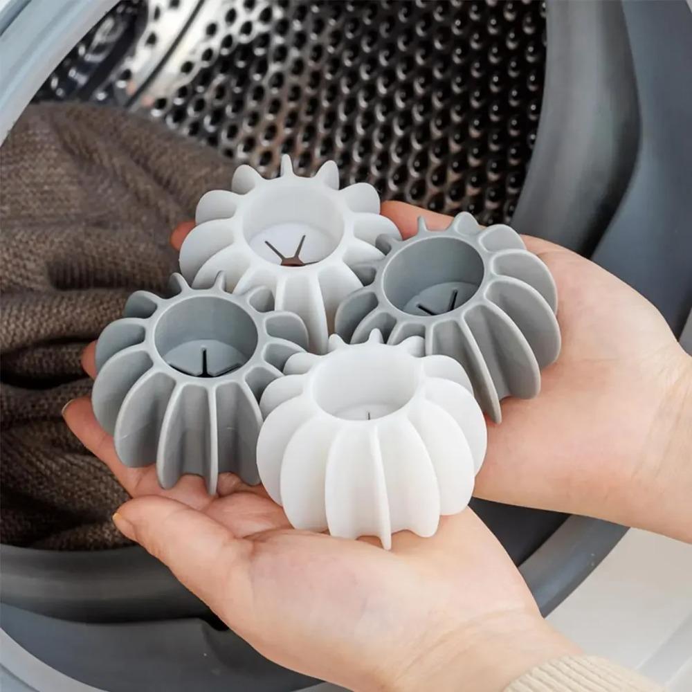 20/1PCS Silicone Laundry Ball Reusable Anti-tangle Clothes Cleaning Balls Stain Removal Anti-winding Hair Catcher Cleaning Tools