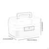 Lockable Storage Box Locking Security Password Organizer for Household Storing Documents