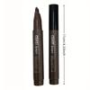 1PC double-effect fast eyebrow pencil: unique hair design, can shape a clear and realistic eyebrow shape, waterproof