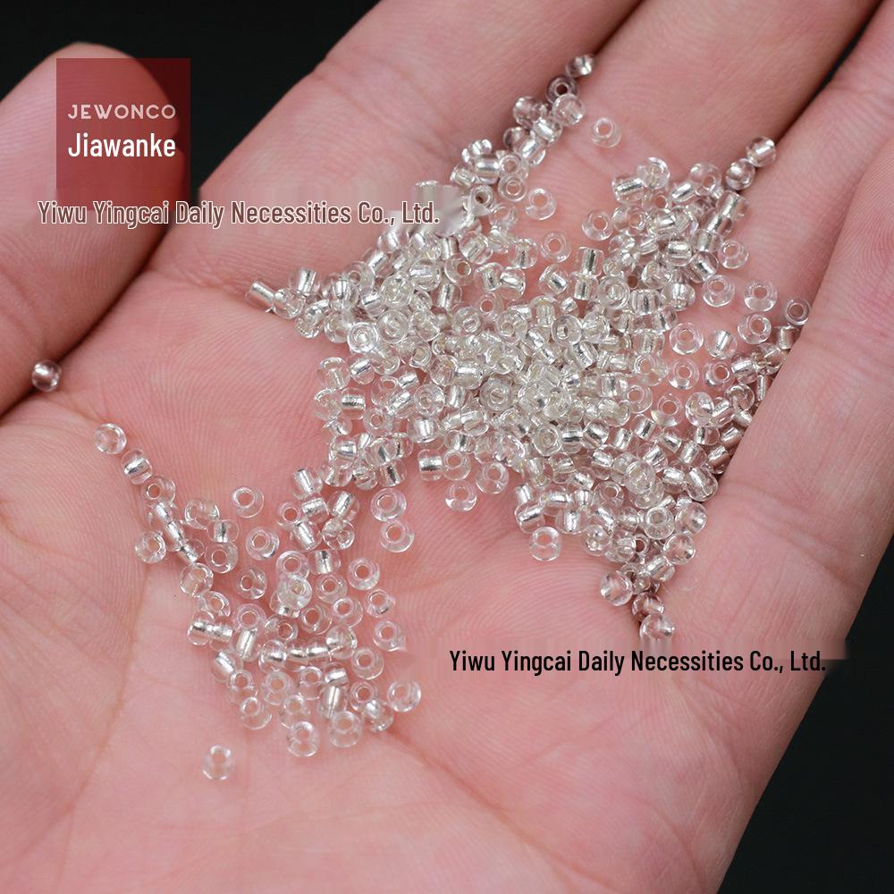 

Silver-Plated Millet Glass Beads for Handmade Jewelry: DIY Necklace & Bracelet Accessories 15g/Pack