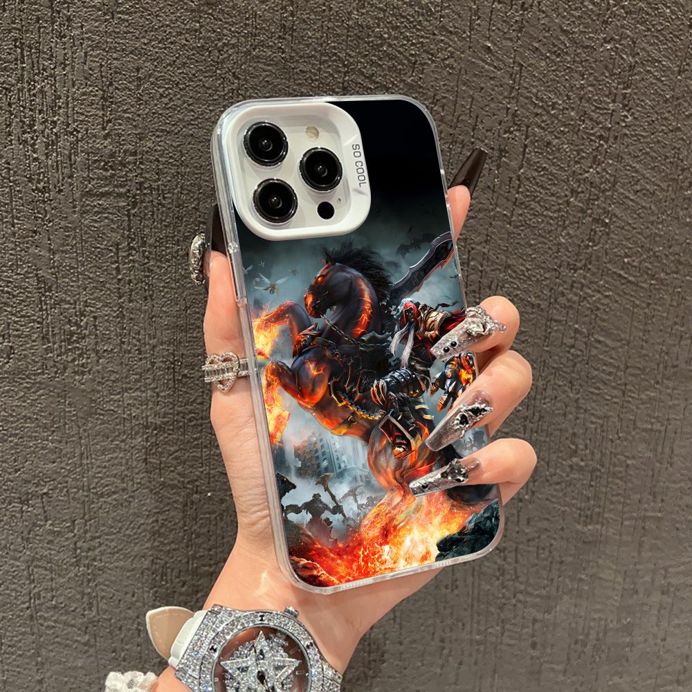 Game Darksiders Mobile Phone Case for iPhone 17 16 15 14 13 12 11 X XR XS 8 7 Air Pro Max Plus White Translucent Colorful Cover