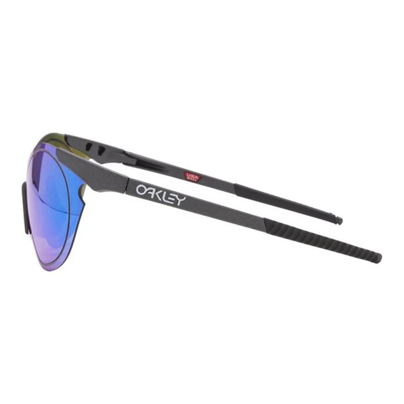 Oakley Sub Zero Logo Temples Irregular Sunglasses Unisex Couple Black