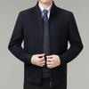 Premium Men's 100% Pure Wool Jacket - 2025 Autumn/Winter Business Casual Coat