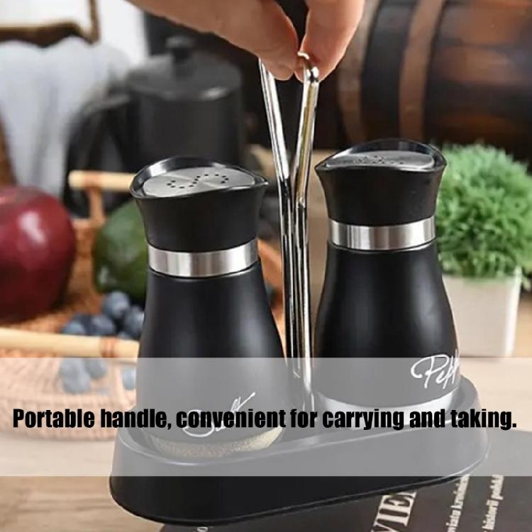 Rostfreie Salz-Pfeffer-Aufbewahrungsgläser mit sichtbarer Beschriftung für Picknicks, Camping, Esstische, Gewürzflasche