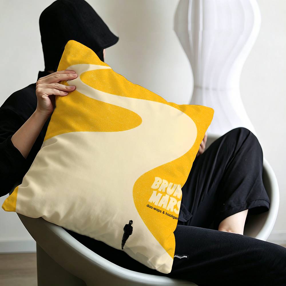 Singer Bruno Mars The Romantic Maple Design Cushion Cover Happy Autumn Harvest decor Holiday Decorati Pillow Cover
