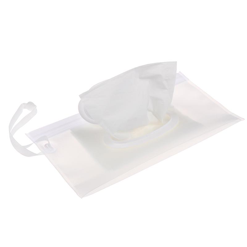 Portable Baby Kids Wet Wipes Clutch Carrying Bag Wet Paper Tissue Container