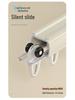 Double Track Silent Glider Curtain Rail, Aluminum Alloy, Top Mount