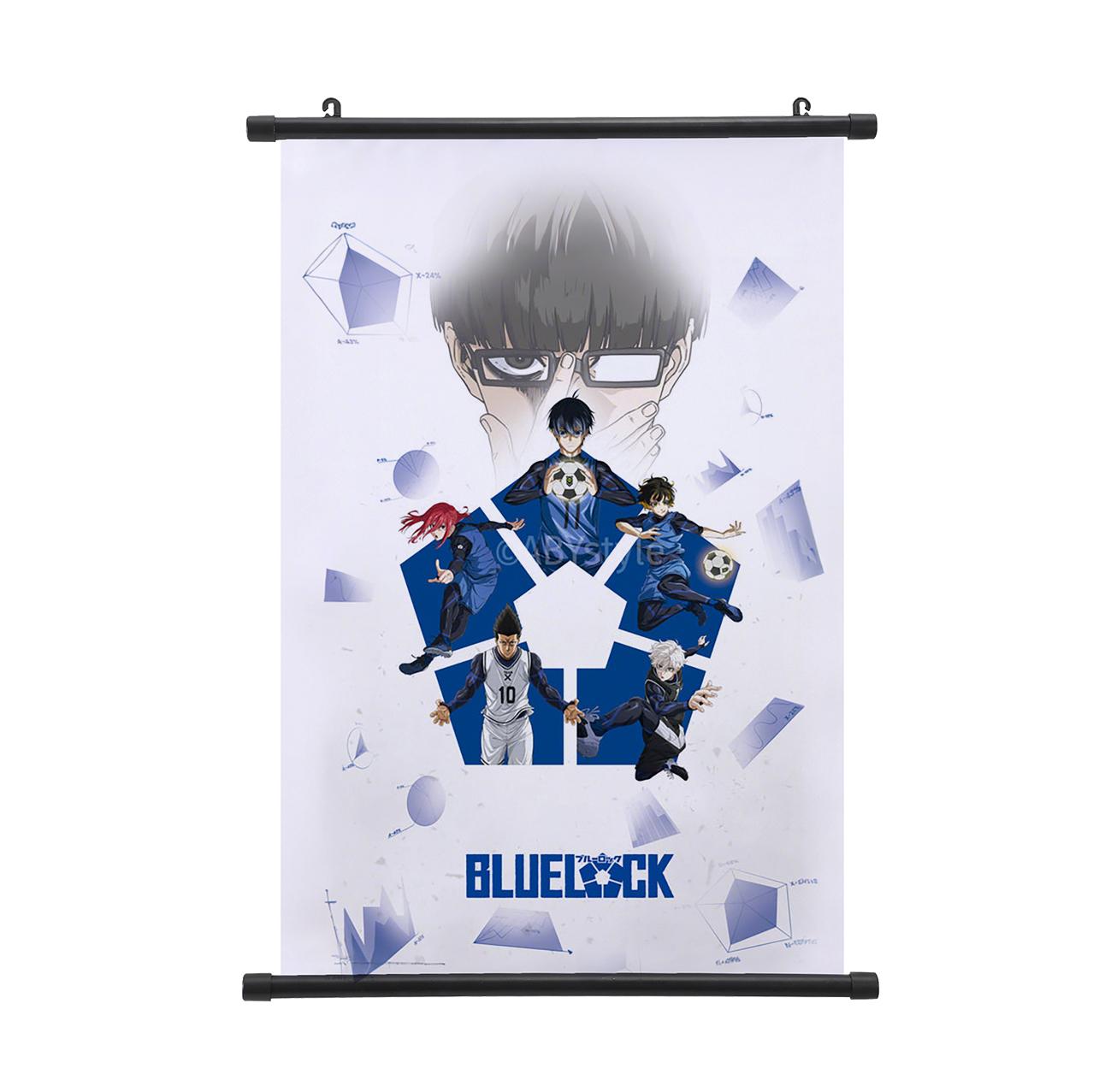 

Anime Blue Lock Scroll Poster Isagi Yoichi Nagi Seishiro Art Painting Hanging Poster Children s Rooms Wall Sticker 30*45cm червоний