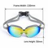 Anti Fog Swimming Goggles with PC Mirror Silicone Goggles Swim Glasses  for Men and Women