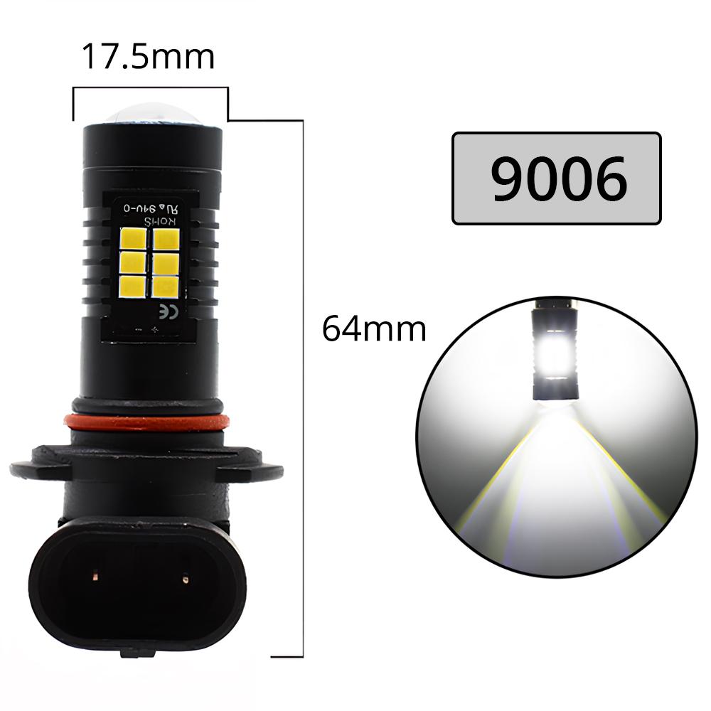 Universal Fog Light Car Tail Lights Turn Signal Reverse Brake Lamp R5W 3030 Bulb Automobiles Headlight H4/H7/H8/H16/9006 1200Lm