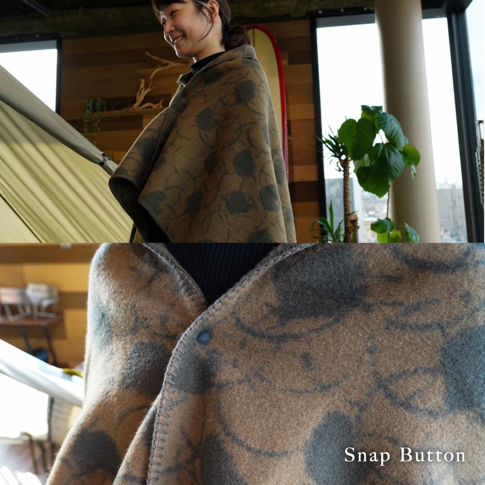 NANGA x Kamakura Tent x RATTA RATTARR WOOL BLANKET Wool Blanket (INDIGO)