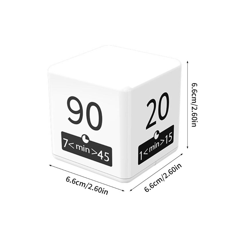 Light Weight Cubes Timer Flipping Electronic Timer Countdowns Reminder for Time Management and Countdowns Setting Enduring