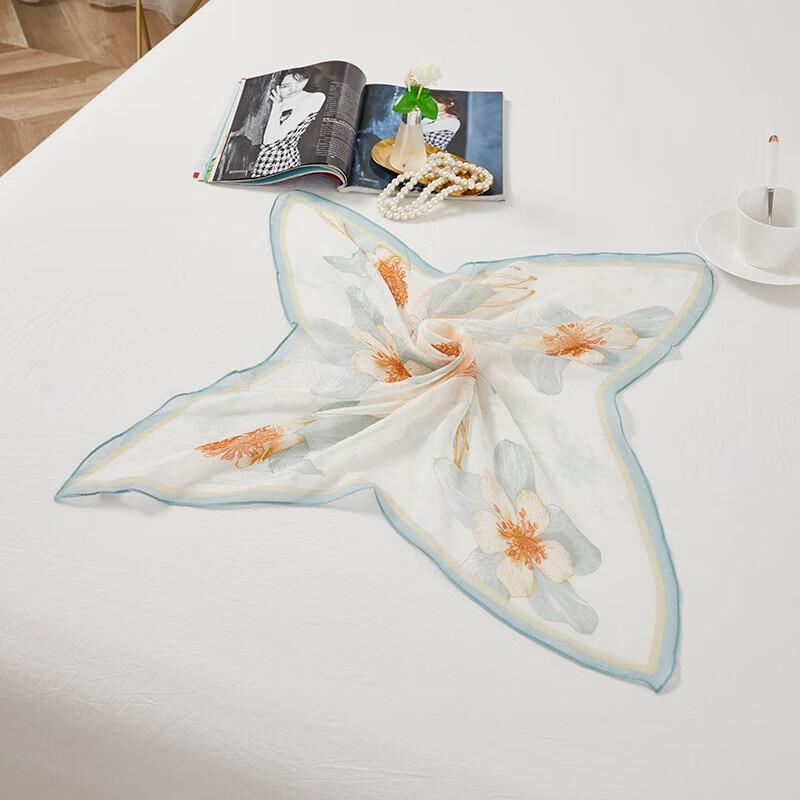 Hengyuanxiang Pearl Chiffon Silk Scarf