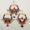 New Arrival Christmas Wreath for Home Decor, Christmas Garland for Front Door Decor, Santa Claus Deocr Ornament Wreath, New Year's Decoration Garland