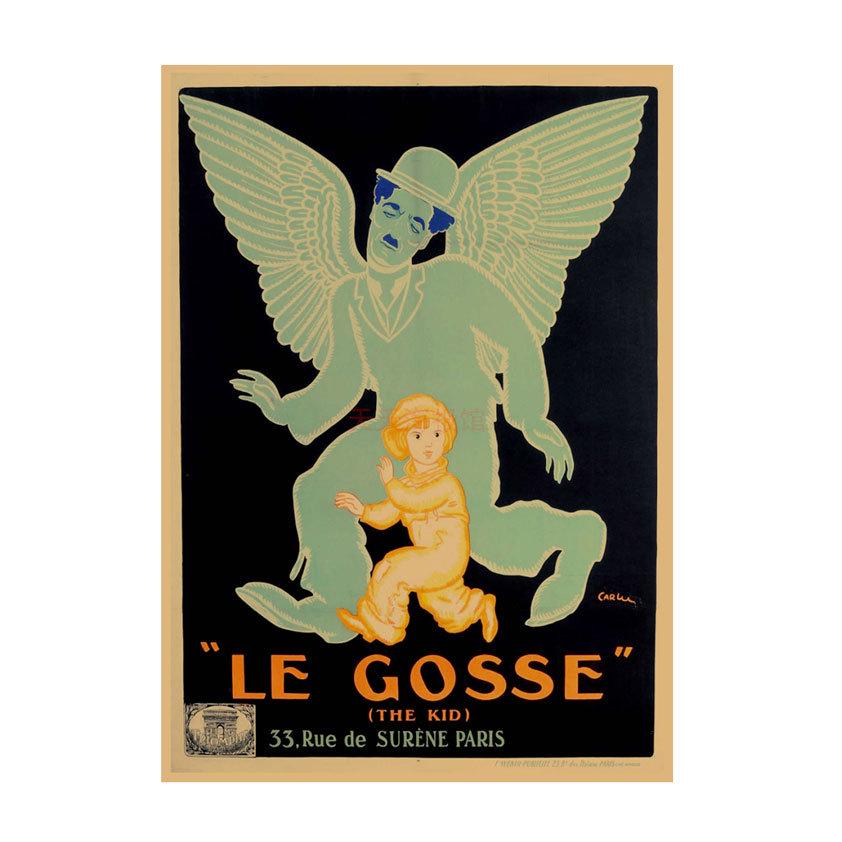 Retro Movie Illustration Poster for Bar, Cafe, or Dormitory Wall Decor