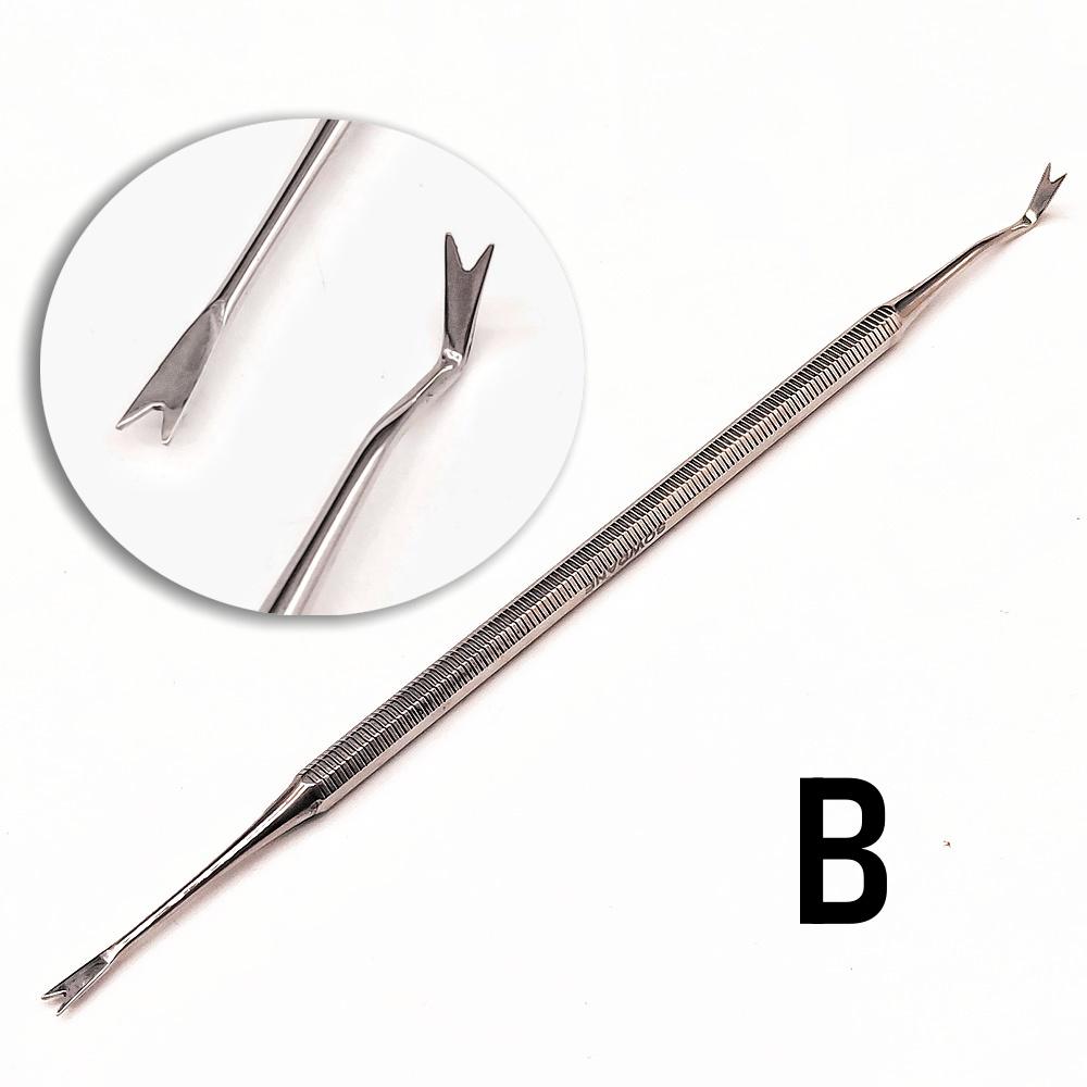 

1 шт. Дентальный ортодонтический лигатурный направляющий инструмент с двойными изогнутыми концами и скалером, тонкий узкий стоматологический инструмент 1 piece B