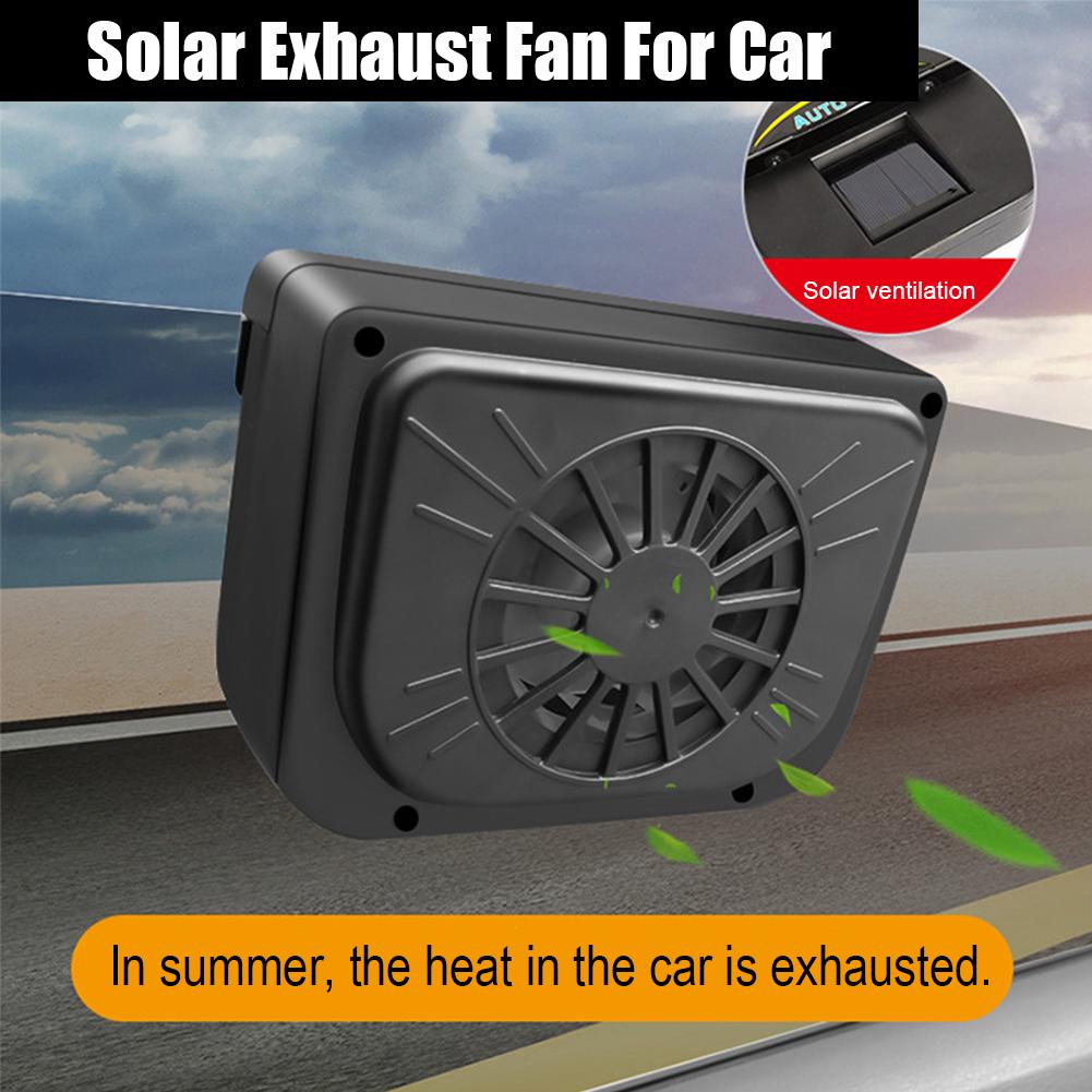Car Mini Portable Solar Car Cooler Exhaust Fan Sunlight Recharging Exhausts Hot Air Strange Odor Solar Exhaust Fan Auto Interior