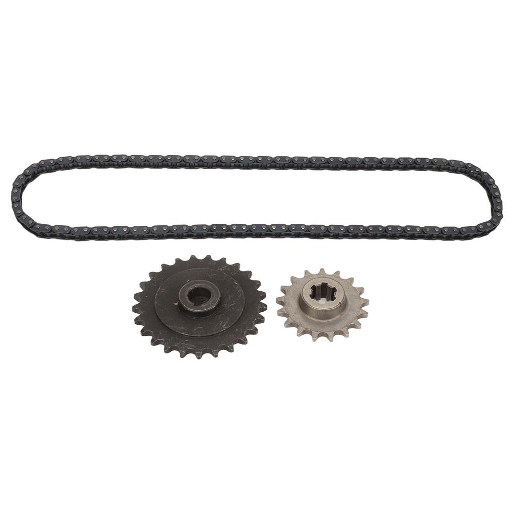 T8F 17T Front Sprocket with T8F Rear Sprocket T8F 116 Link Chain for Ty Rod 33cc 43cc 49cc Go Kart