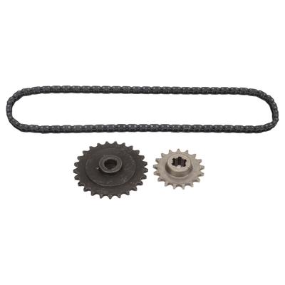 T8F 17T Front Sprocket with T8F Rear Sprocket T8F 116 Link Chain for Ty Rod 33cc 43cc 49cc Go Kart